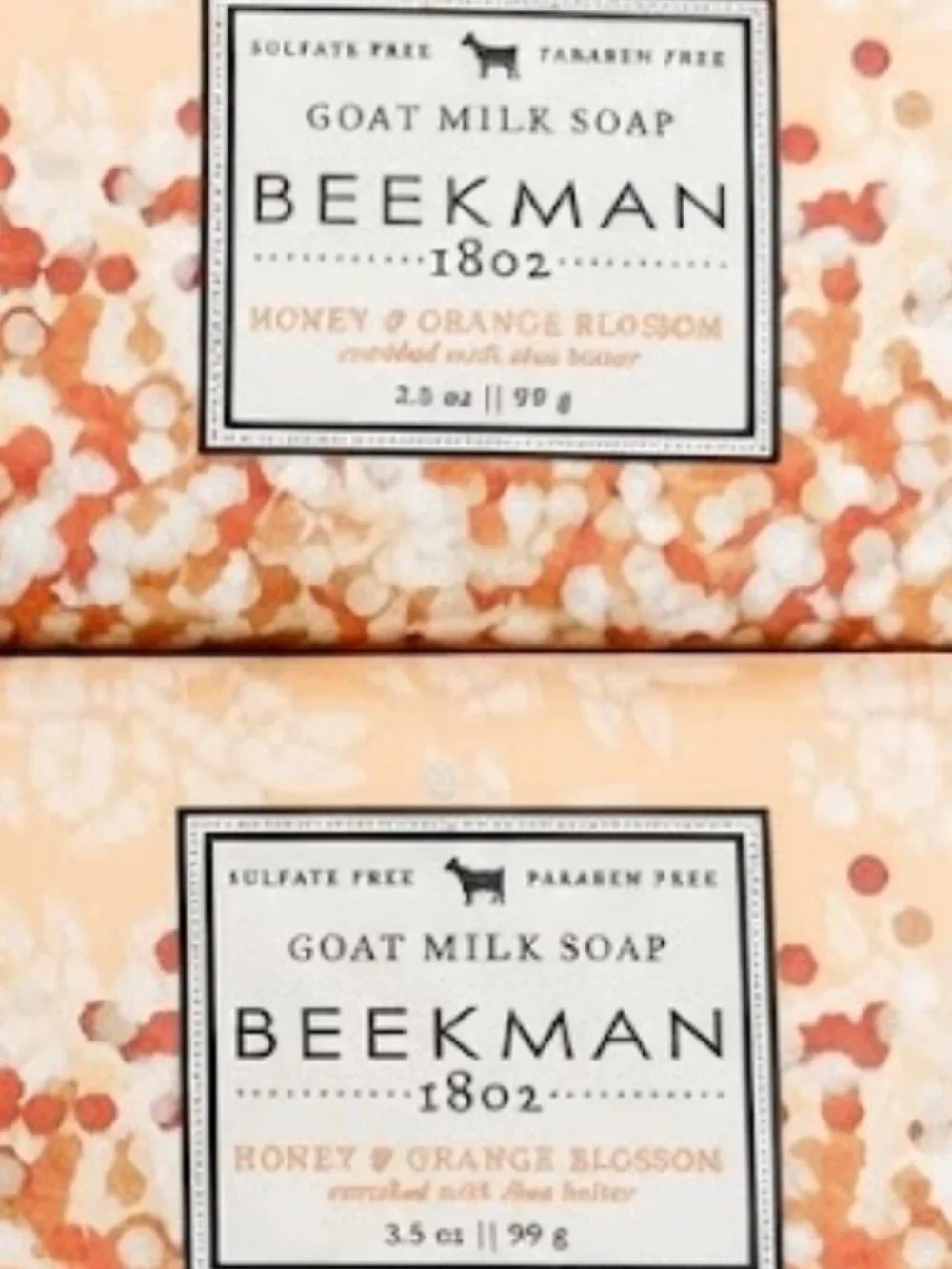 Beekman 1802 Honey & Orange Blossom Goat Milk Soap (5-Bar Bundle)